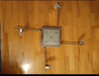Lámpara de techo moderna metal y cristal