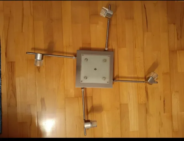 Lámpara de techo moderna metal y cristal