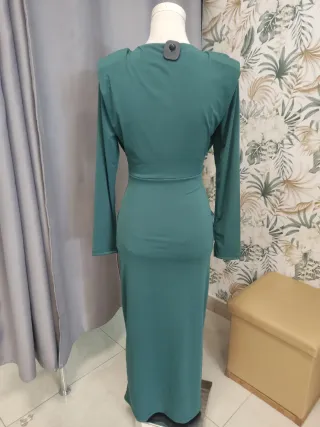 Vestido fiesta largo verde