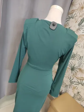 Vestido fiesta largo verde