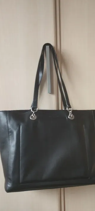Bolso tote Calvin Klein Negro de piel