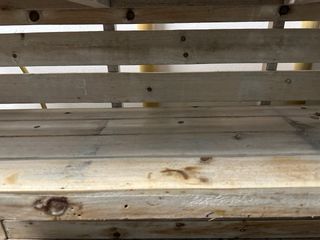 3 Muebles Madera Natural Estantería Precio por und