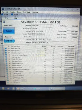 Lote 5 discos duros 2.5 SATA 500GB