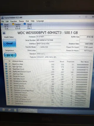 Lote 5 discos duros 2.5 SATA 500GB