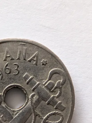 Lote Monedas: 50 Pesetas 1957 y 50 Céntimos 1963