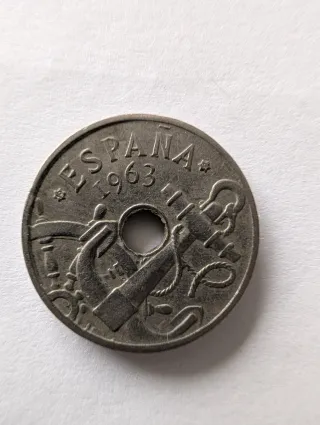Lote Monedas: 50 Pesetas 1957 y 50 Céntimos 1963