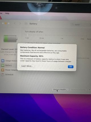 MacBook Air M1 2020 256GB Battería 95%