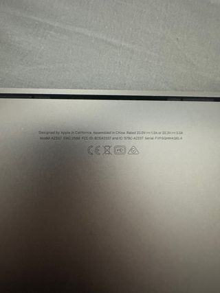 MacBook Air M1 2020 256GB Battería 95%