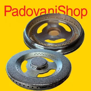 Tripla corona in ottone cromato Smeg