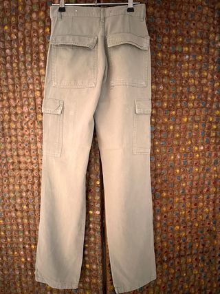 Pantalones cargo rectos Mango verde oliva