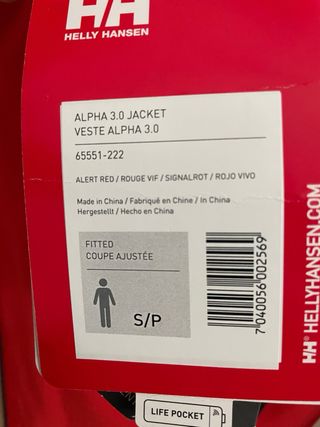 Chaqueta Helly Hansen Alpha Roja