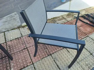 Conjunto Muebles Terraza Jardín Gris