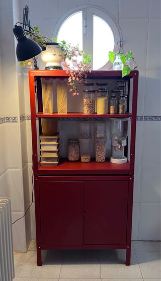 Estantería Metálica Roja Ikea