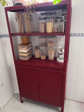 Estantería Metálica Roja Ikea
