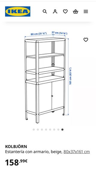 Estantería Metálica Roja Ikea