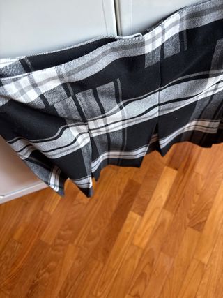 Gonna Marella a quadri bianca e nera