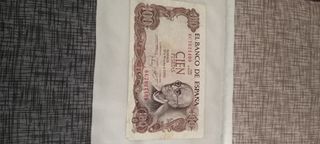 Billete 100 Pesetas España 1970