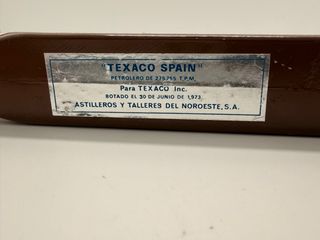 Maqueta Barco Petrolero ARTEAGA Petronor 1973