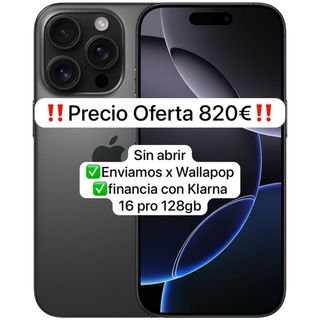 iPhone 16 Pro 128GB Negro SIN ABRIR