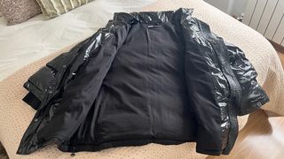 Abrigo acolchado oversize Zara negro