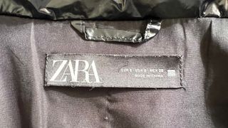 Abrigo acolchado oversize Zara negro