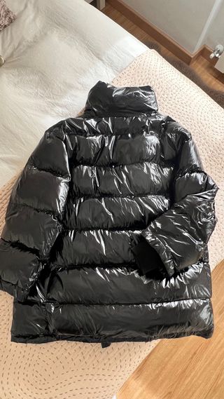 Abrigo acolchado oversize Zara negro