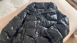 Abrigo acolchado oversize Zara negro