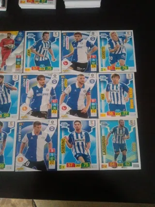 Lote 27 cartas Adrenalyn LaLiga Deportivo Alavés