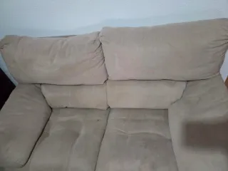 Sofá de tela beige Muebles Barroso