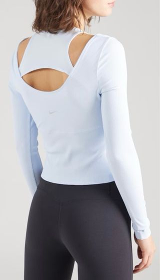 Camiseta Nike Luxe manga larga azul claro