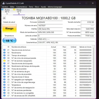 Lote de 9 HDD 2.5 SATA para reparar