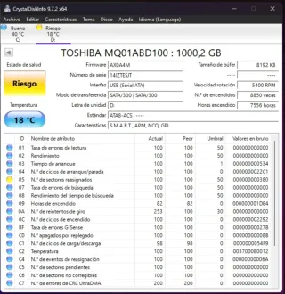 Lote de 9 HDD 2.5 SATA para reparar