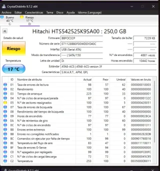 Lote de 9 HDD 2.5 SATA para reparar