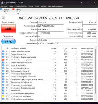 Lote de 9 HDD 2.5 SATA para reparar