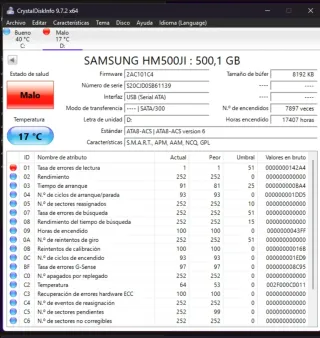 Lote de 9 HDD 2.5 SATA para reparar