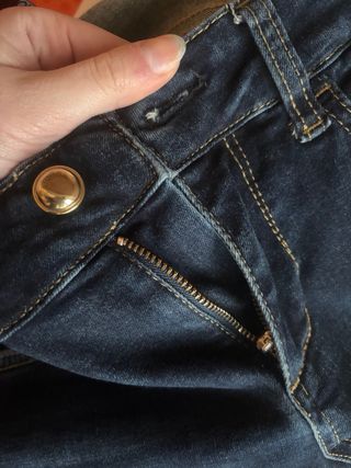 Jeans skinny blu scuro - vita media/alta