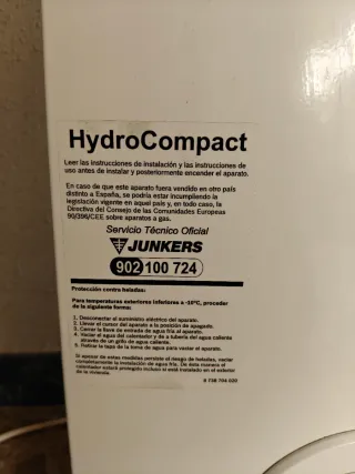 Calentador Junkers HydroCompact Gas Butano