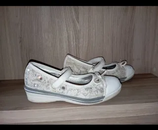 Ballerine Le Divine bianche con brillantini n. 31