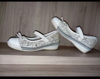 Ballerine Le Divine bianche con brillantini n. 31