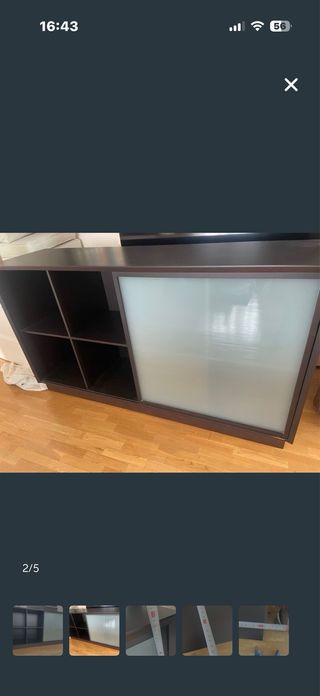 Aparador, mesa extensible y 6 sillas. De La Oca