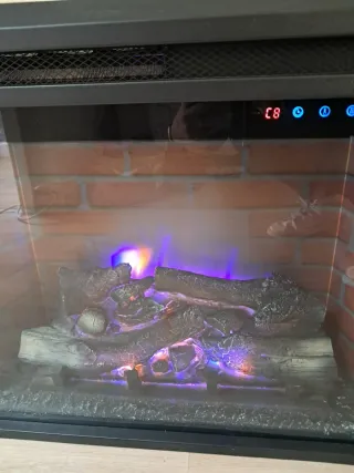 Chimenea eléctrica empotrada