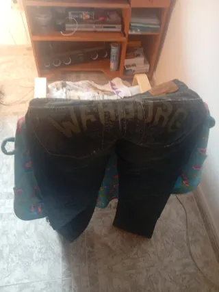 Pantalón Vaquero Hombre Azul Grisáceo