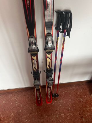 Esquís Head Cyber 1.90m + Palos