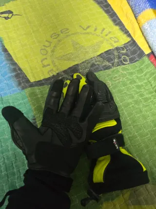 Guantes Moto Invierno Unisex Negro Amarillo