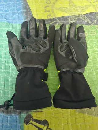 Guantes Moto Invierno Unisex Negro Amarillo