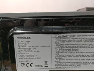 Microondas Cecotec ProClean 5110 Inox