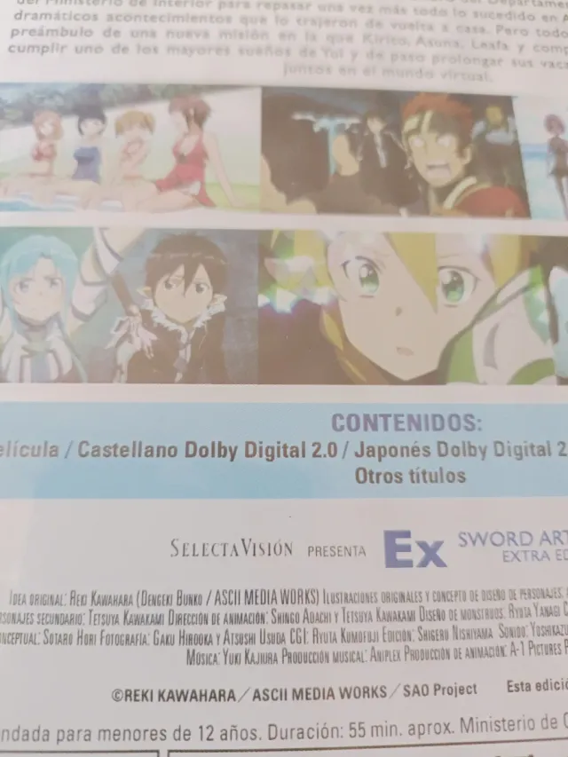 Sword Art Online EX DVD sin abrir