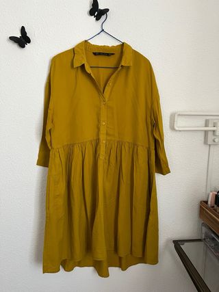 Vestido Zara Amarillo Talla M