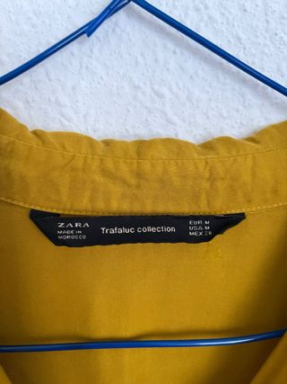 Vestido Zara Amarillo Talla M