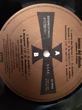 Vinilo Héroes del Silencio - Senderos de Traición